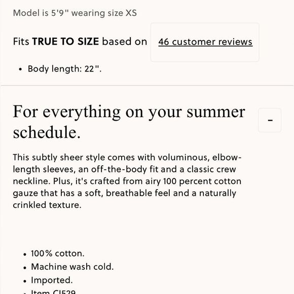 NWT J CREW Puff-sleeve top in sheer gauze in Ivory/Blue stripe - Picture 7 of 7